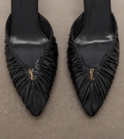 Saint Laurent Folie Cassandre leather slingback pumps