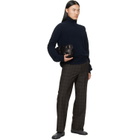Maison Margiela Navy Virgin Wool Turtleneck