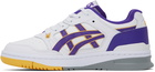 Asics White & Purple EX89 Sneakers