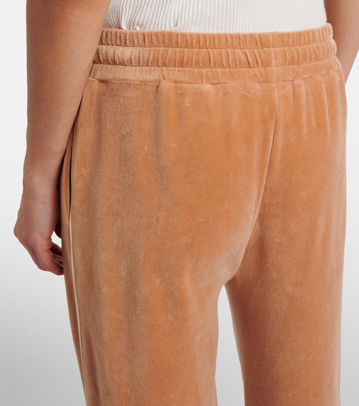 Chloé Cotton-blend velour sweatpants