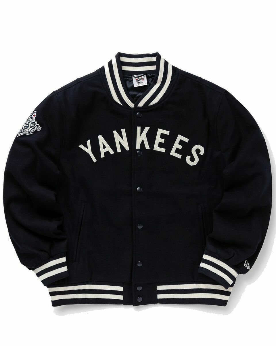 Photo: New Era Mlb Patch Varsity Jacket New York Yankees Blue - Mens - Bomber Jackets/College Jackets
