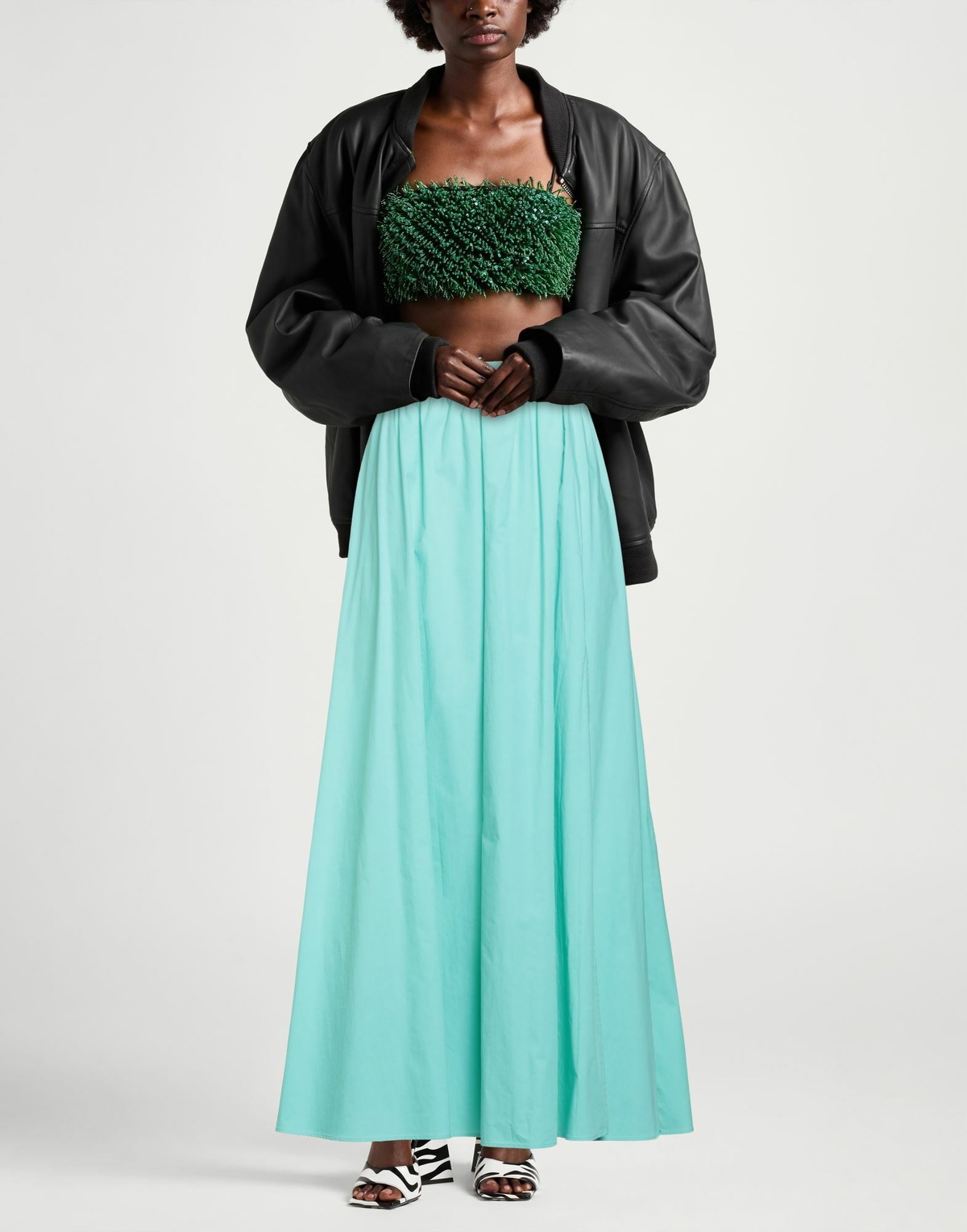 Jijil Womens Maxi skirt Light in Green