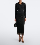 Dolce&Gabbana Embellished cashmere polo sweater