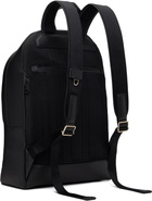 Paul Smith Black Leather 'Signature Stripe' Trim Backpack