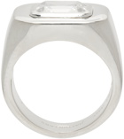 Hatton Labs Silver Emerald-Cut Signet Ring