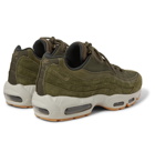 Nike - Air Max 95 SE Mesh, Leather and Suede Sneakers - Men - Army green