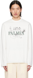 Palmes White Stumble Tennis Long Sleeve T-Shirt