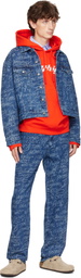 Sky High Farm Workwear Navy KS Graffiti Denim Jacket