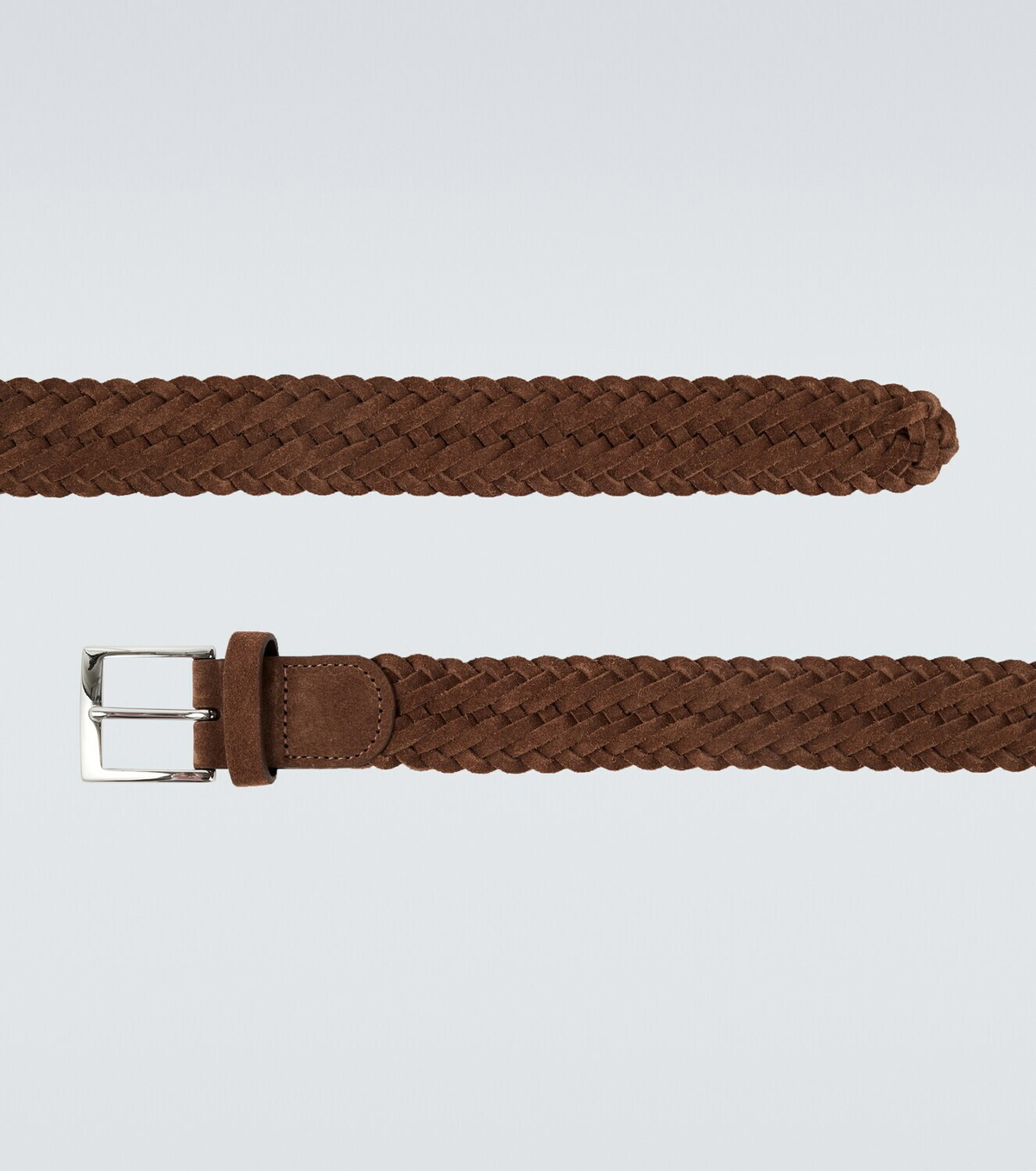 Kiton Woven suede belt