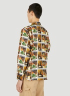 Tremaine Emory Print Shirt in Brown