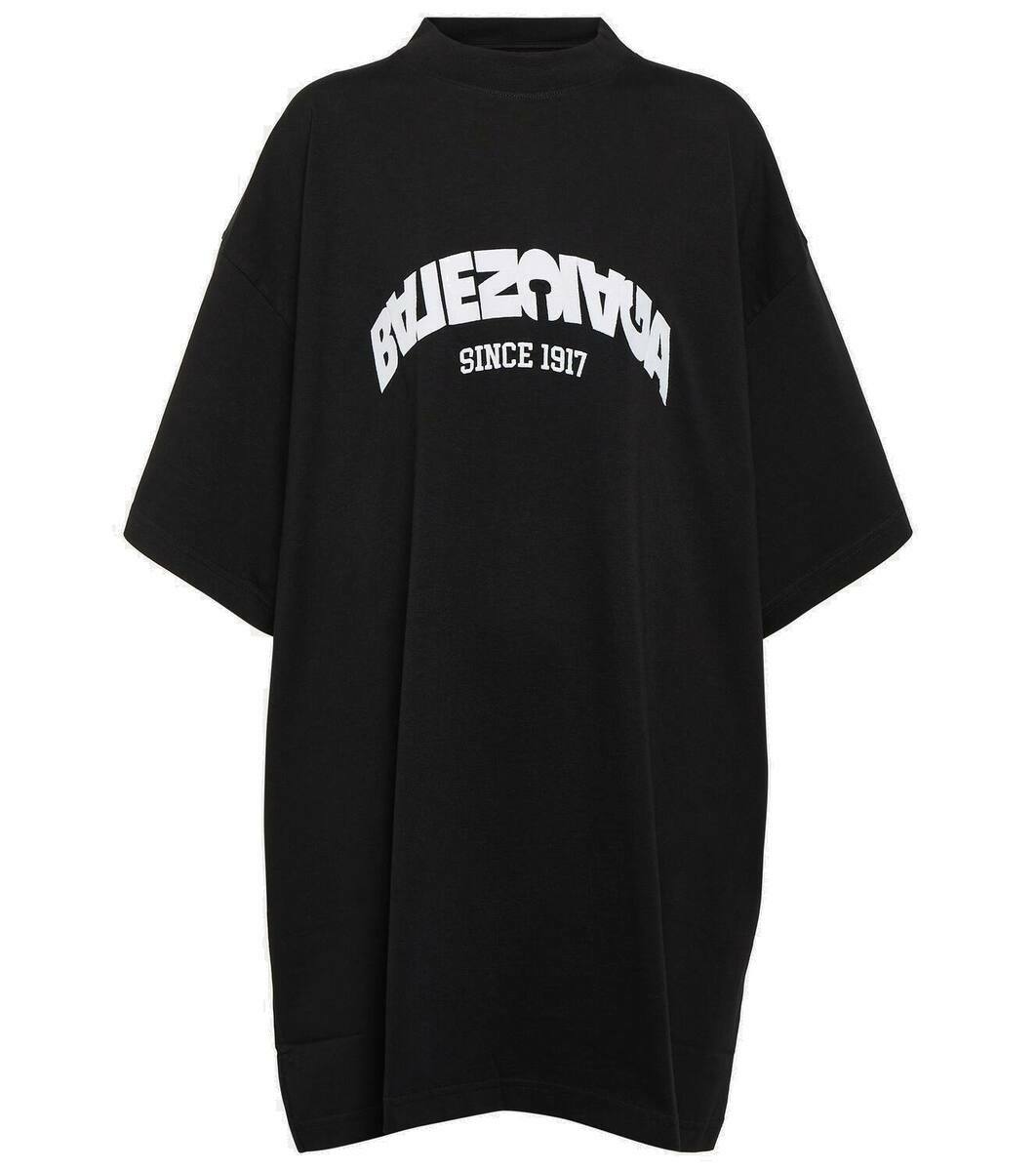 Balenciaga Logo oversized cotton jersey T-shirt Balenciaga