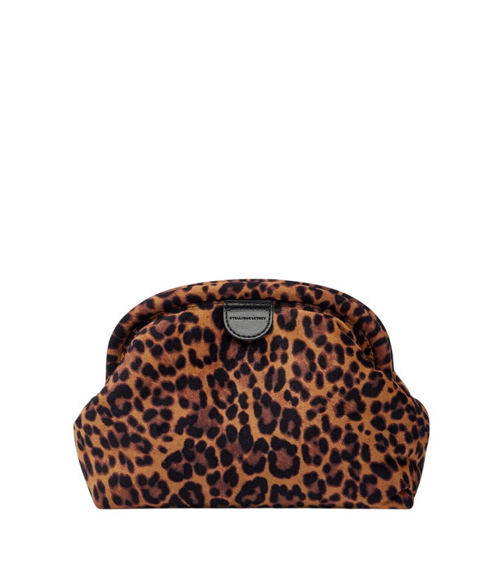 Photo: Stella McCartney Falabella Small leopard-print velvet clutch