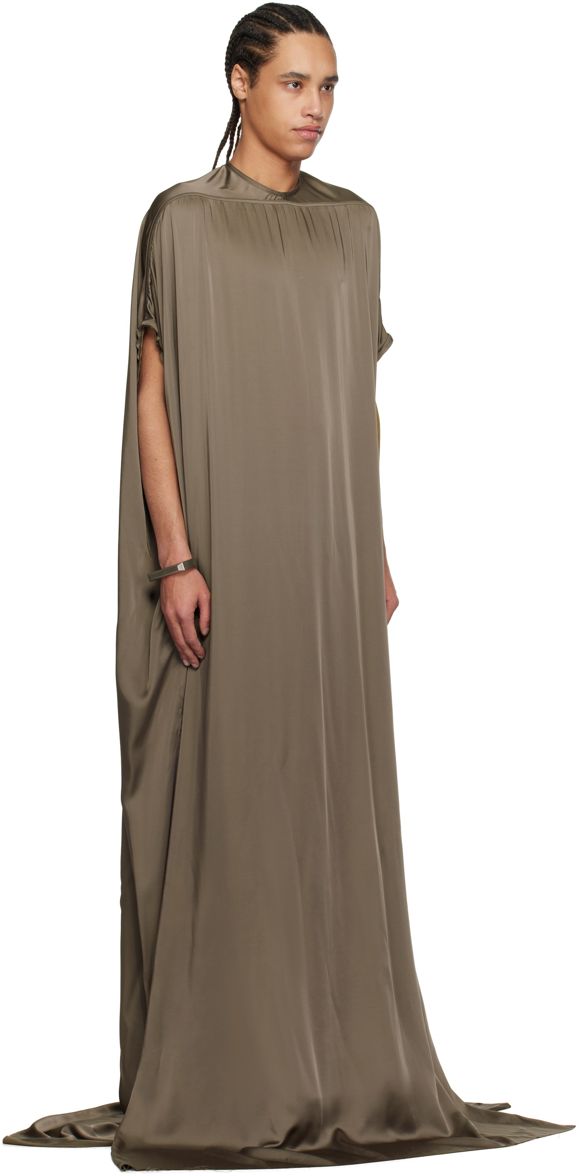 rick owens maxi dress Temple This product is made with low environmental impact materials. Rick Owens Long Transparent Tulle