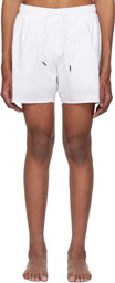 BOSS White Iconic Swim Shorts