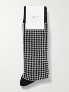 Mr P. - Jacquard-Knit Stretch Cotton-Blend Socks