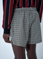 Martine Rose Lace Trim Checkered Shorts