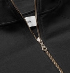 Folk - Rivet Loopback Cotton-Jersey Half-Zip Sweatshirt - Men - Black
