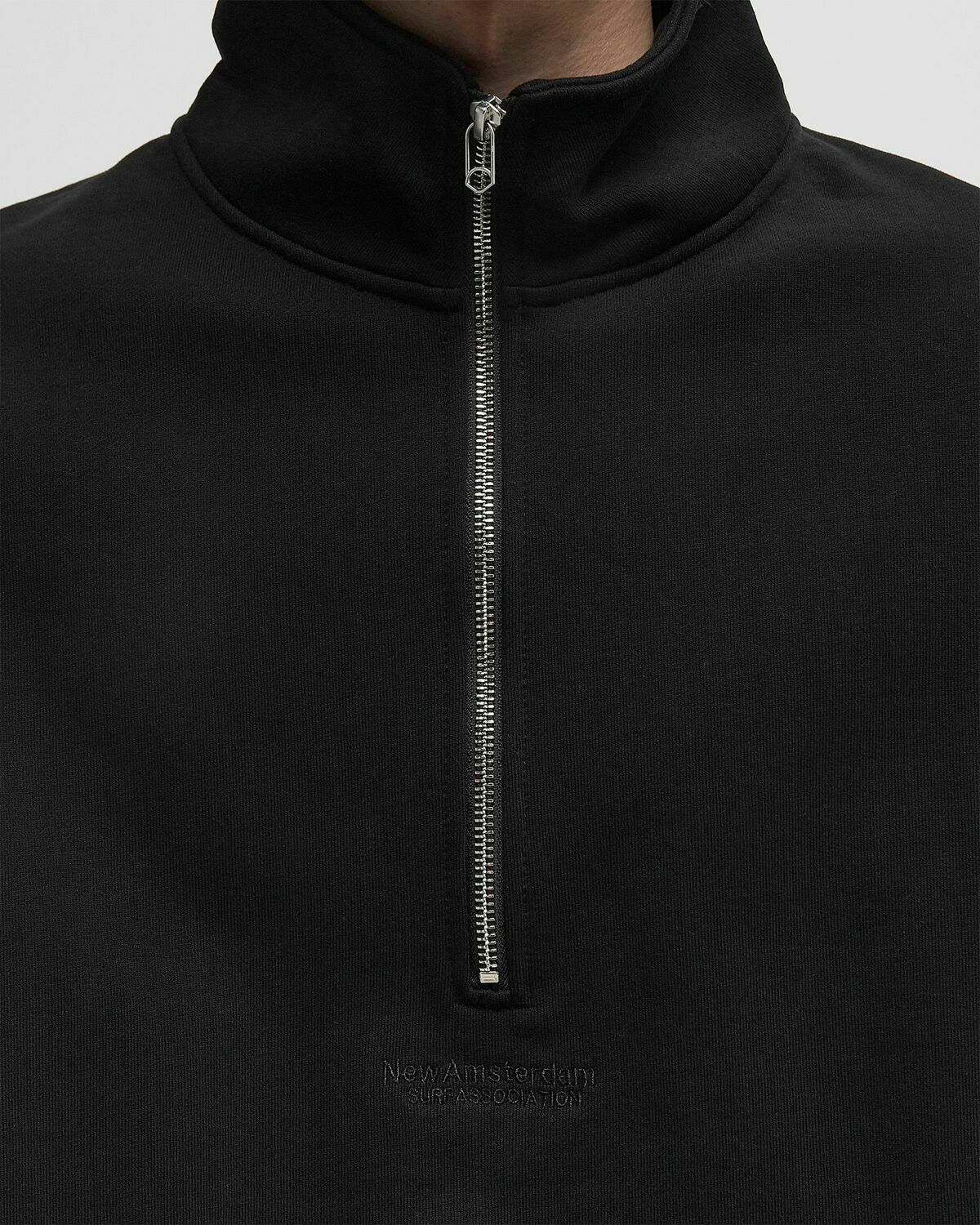 New Amsterdam LOGO HALF ZIP pink Mens Half-Zip