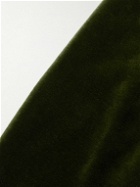 Kingsman - Shawl-Collar Cotton-Blend Velvet Tuxedo Jacket - Green