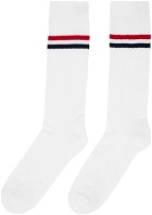 Thom Browne White Tricolor Socks