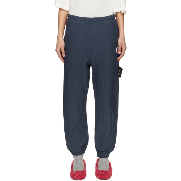 Photo: UNDERCOVER Navy Champion Edition UC2E1502-1 Sweatpants