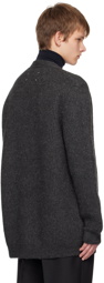 Maison Margiela Gray Y-Neck Cardigan