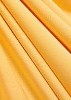 Simkhai Sheyda Draped Stretch-jersey Midi Dress Yellow