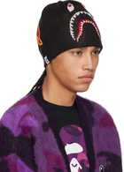 BAPE Black 2nd Shark Knit Beanie