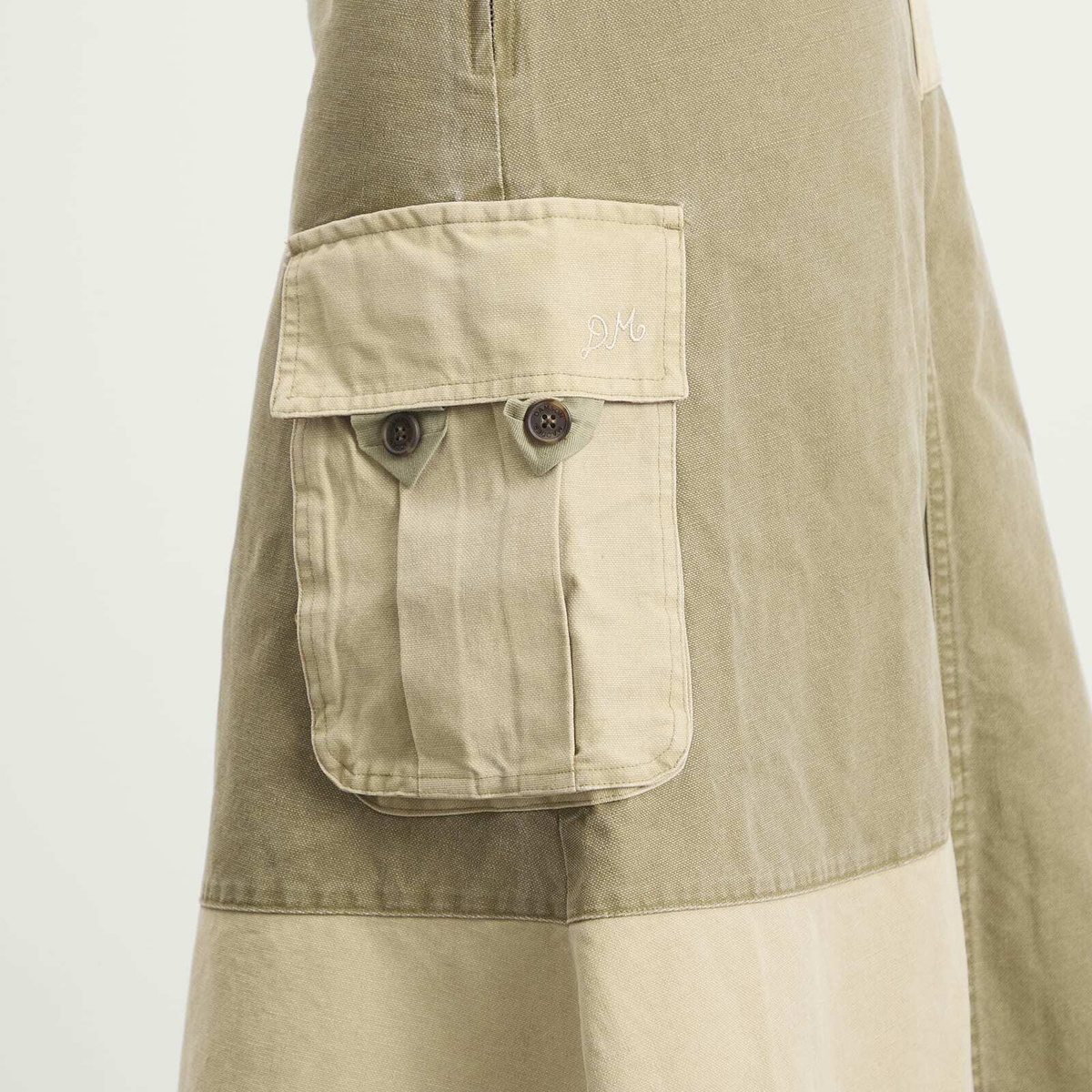 Damson Madder Women's Marcelle Barn Midi Skirt in Olive