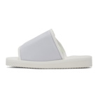 Suicoke White Kaw-CAB Sandals