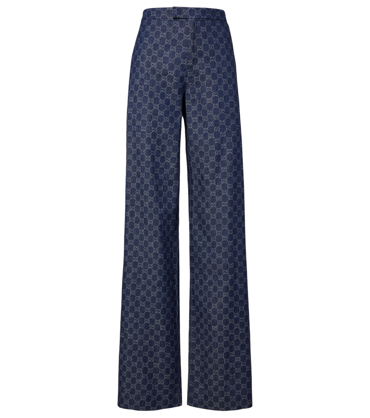 Gucci Blue Eco-Washed Denim GG Jacquard Jeans Gucci
