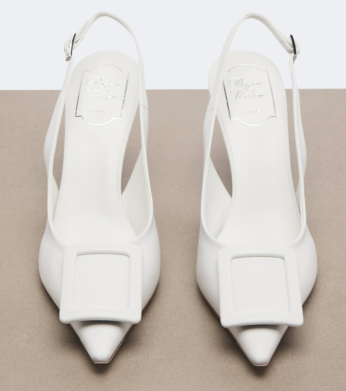 Roger Vivier Viv' In The City leather slingback pumps