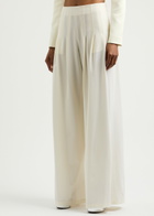Giuseppe DI Morabito Wide-leg Stretch-wool Trousers White