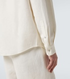 God's True Cashmere Linen shirt with moonstone