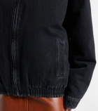 Miu Miu Shearling-trimmed denim jacket