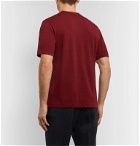 Z Zegna - Mélange TECHMERINO Wool T-Shirt - Red