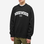 Wood Wood Men's Hester Arch Logo Crew Sweat in Black