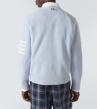 Thom Browne 4-Bar linen and cotton cardigan