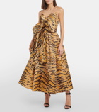 Zimmermann Matchmaker animal-print silk midi dress