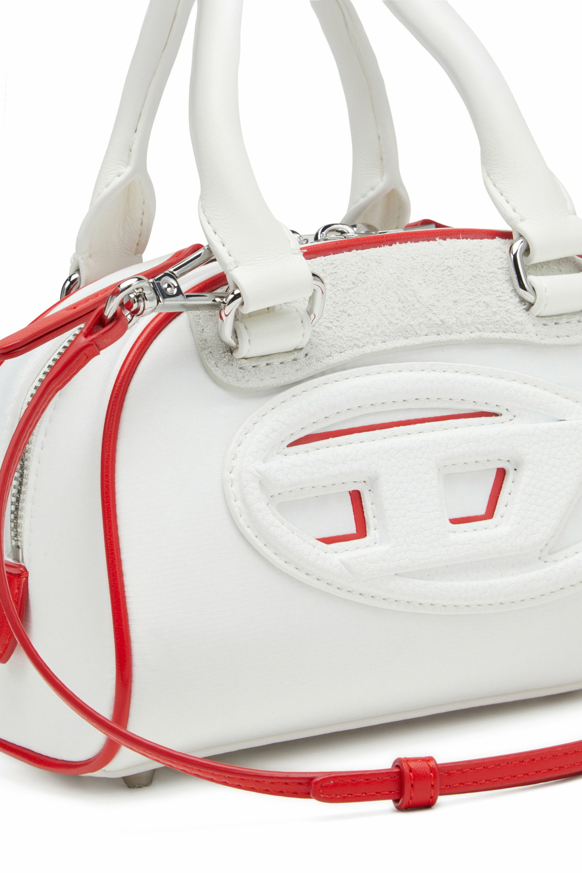 Diesel 1DR Dome-Colour-block mini bowling bag - Shoulder Bags 