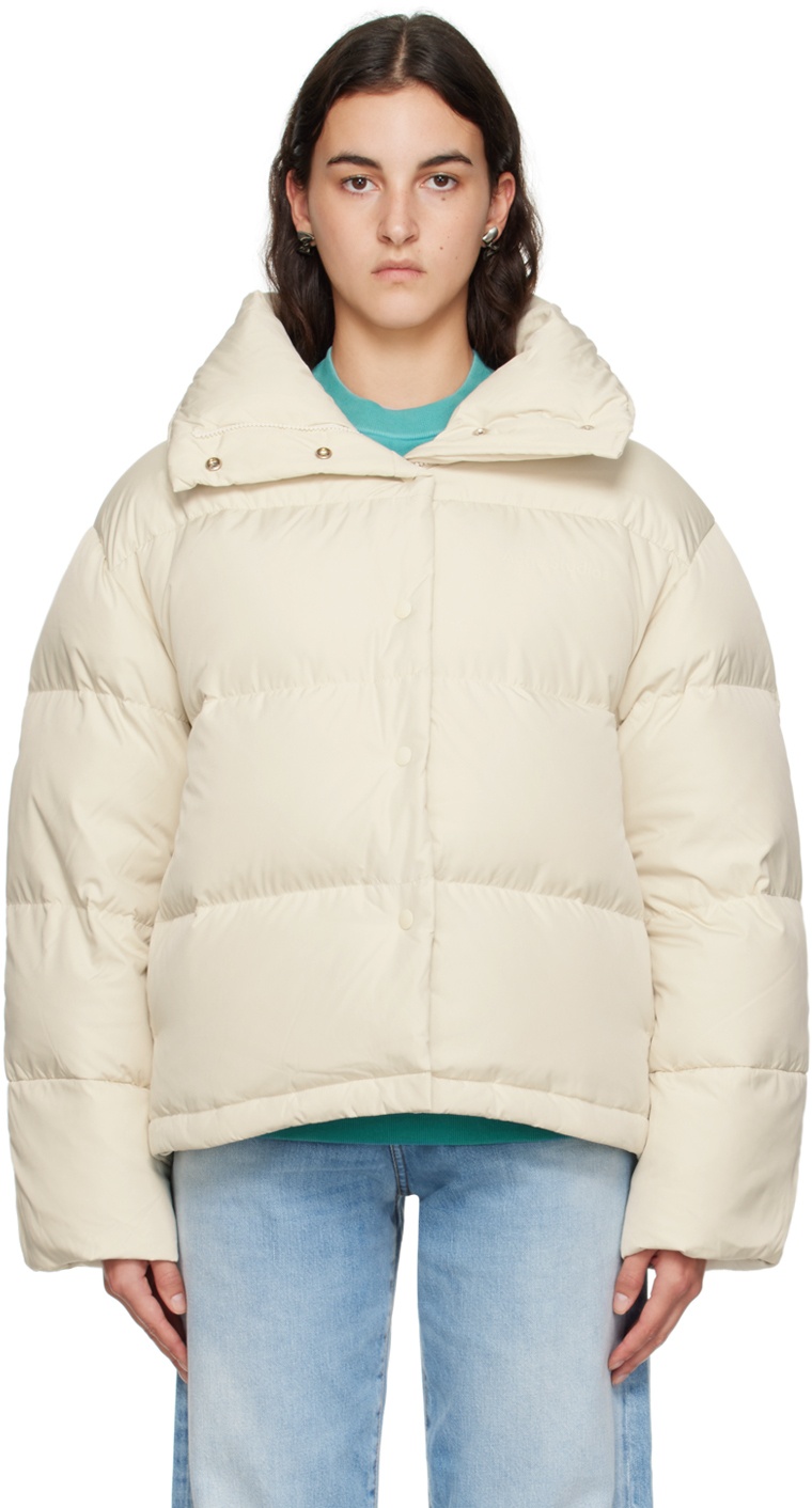 Acne Studios Off-White Quilted Down Jacket Acne Studios