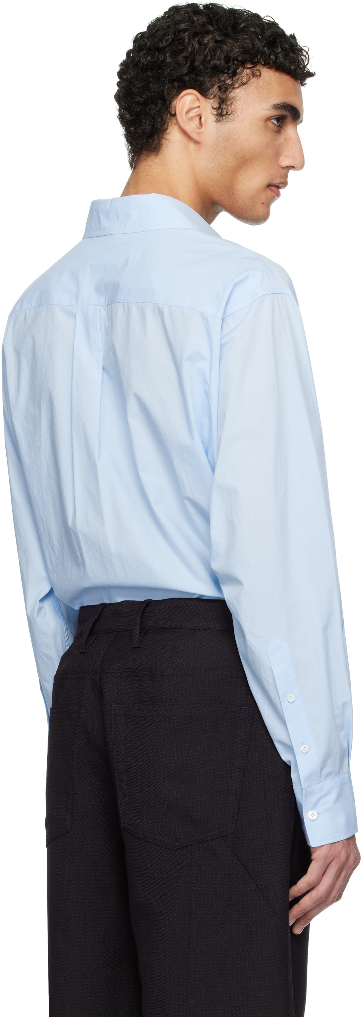 RECTO Blue Button Down Collar Classic Shirt