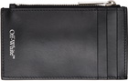 Off-White Black Bookish Zipped Card Holder