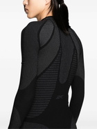 Reebok LTD Black Vector-Appliqué Mesh Top