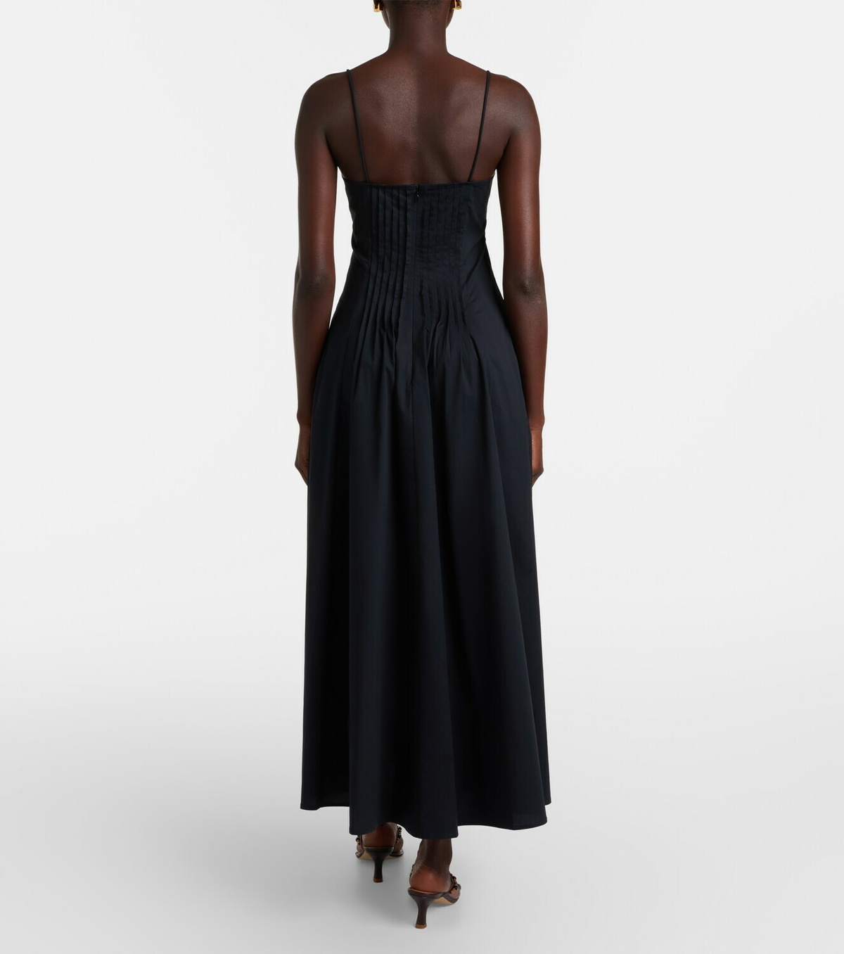 Staud Margi cotton poplin midi dress