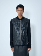 Moncler + Rick Owens Geocamo Flight Leather Hooded Gilet