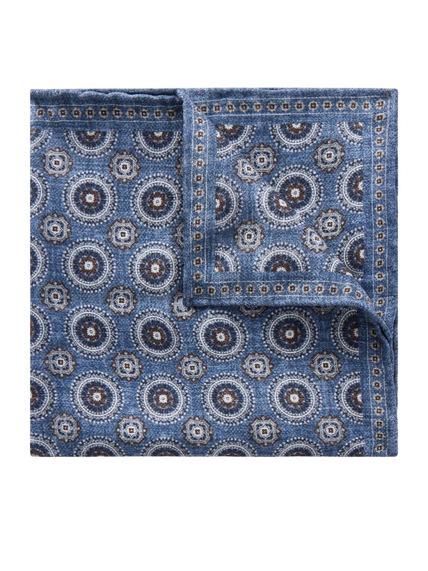 Photo: Brunello Cucinelli - Printed Silk Pocket Square