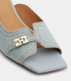 Ganni Butterfly wedge mules