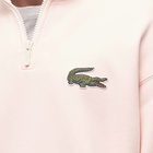 Lacoste Men's Robert Georges Core Half Zip Sweat in Flamingo