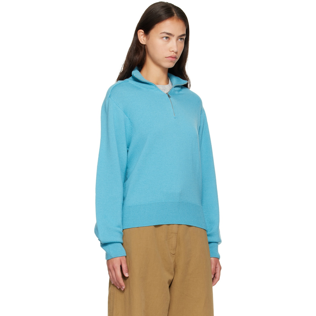 Studio Nicholson Blue Maren Knit Sweater